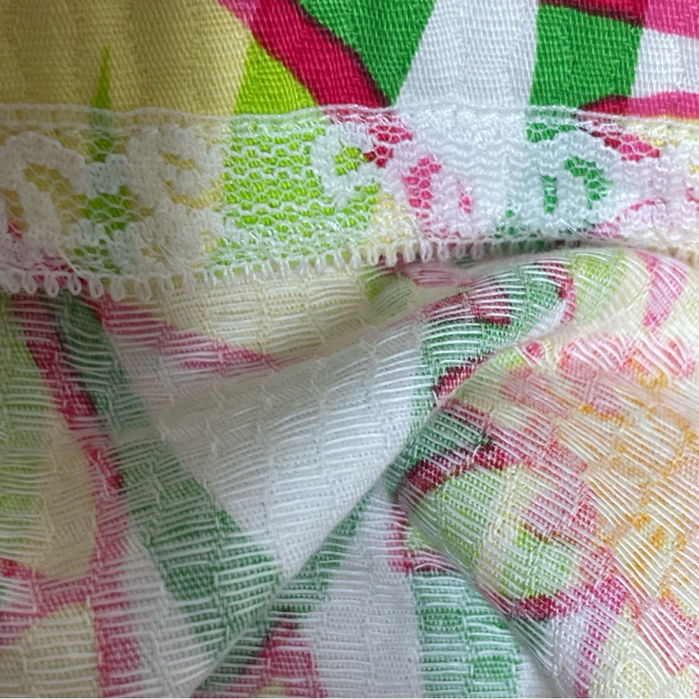Lilly Pulitzer Wyatt Daffies “Daffodil Floral" Strapless dress pockets Size 12 - Picture 12 of 14